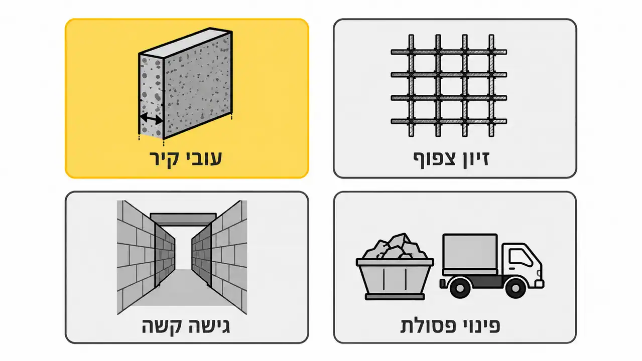 כמה עולה ניסור בטון לקבלני שלד ומה משפיע על המחיר?