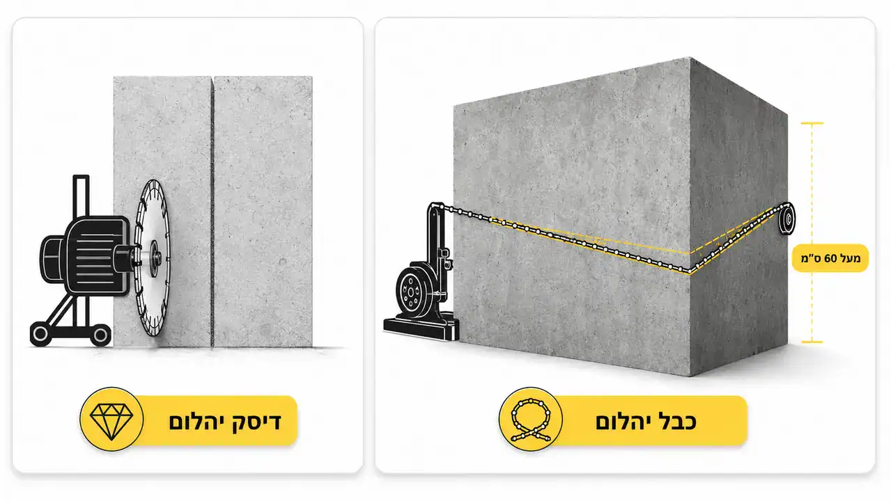 ההבדל בין דיסק יהלום לכבל יהלום בתעשייה